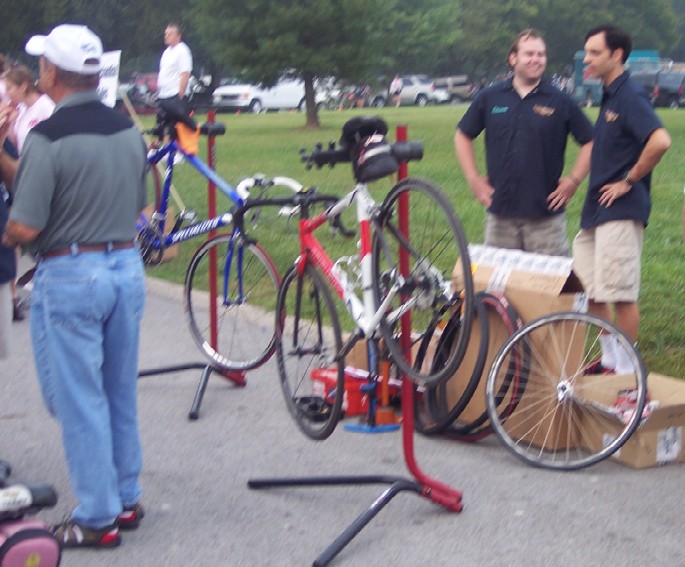 The support guys were everywhere